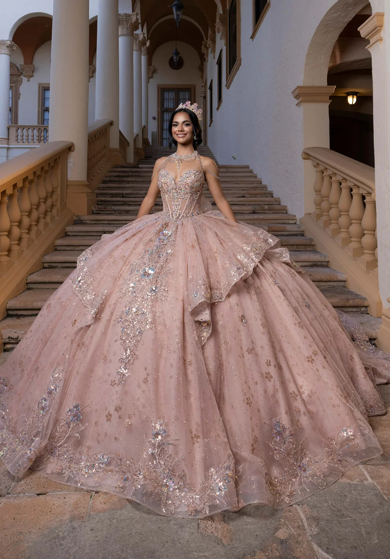 Dress BRIANNA Quinceañera Dress, color Rose Gold