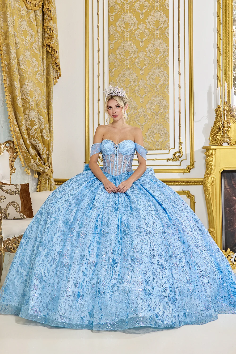 Dress 3D Floral Lace Quinceañera Dress